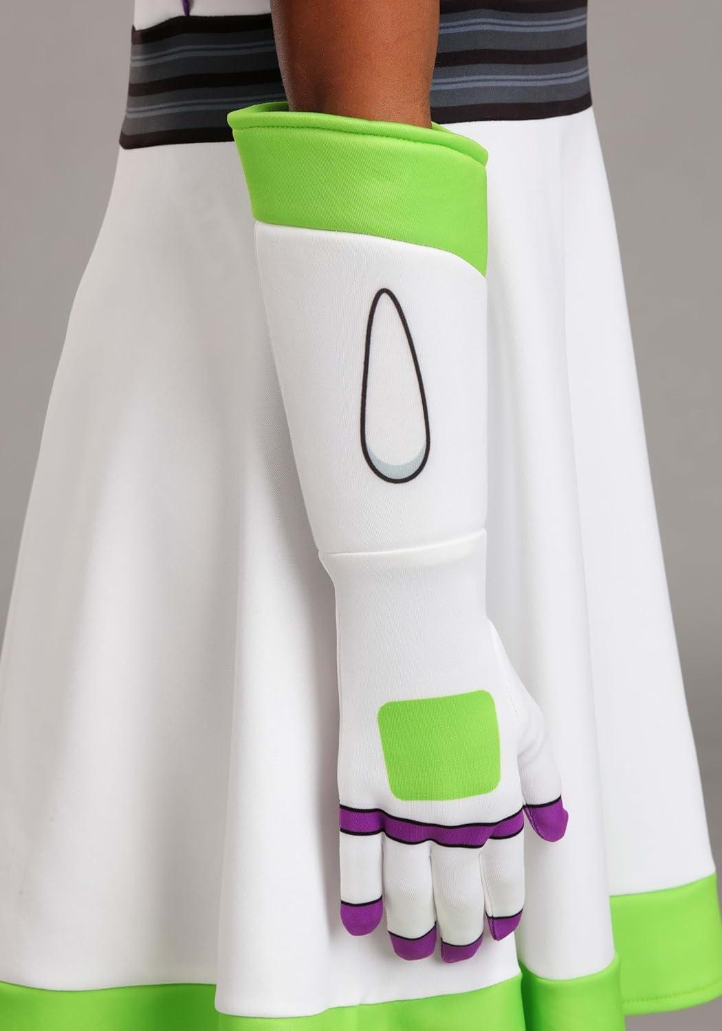 image:imageGirls Pixar Toy Story Buzz Lightyear Costume Officially Licensed Dress with Gloves and Wings for Halloween