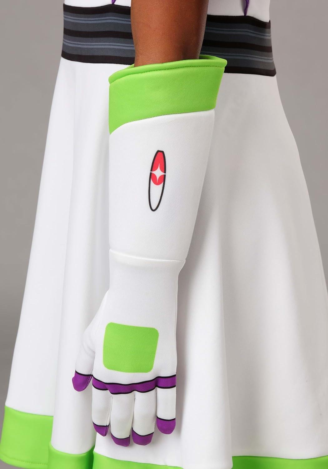 image:imageGirls Pixar Toy Story Buzz Lightyear Costume Officially Licensed Dress with Gloves and Wings for Halloween