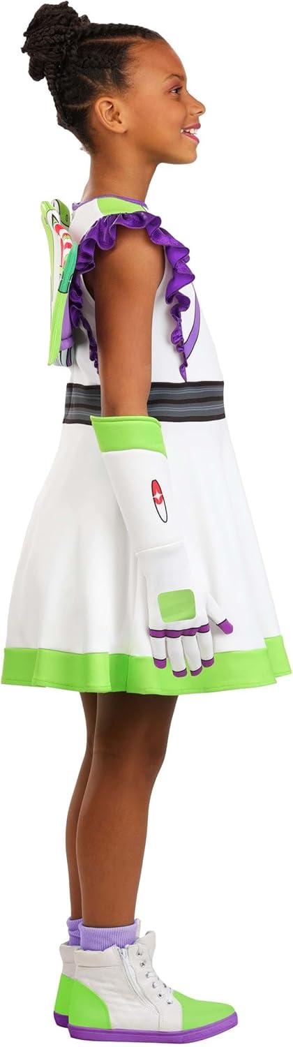 image:imageGirls Pixar Toy Story Buzz Lightyear Costume Officially Licensed Dress with Gloves and Wings for Halloween