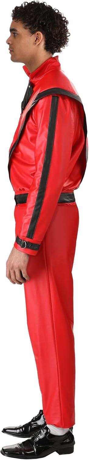 image:imageMichael Jackson Thriller Costume Adult Men Red Vinyl Jacket Outfit Size Large for Halloween Parties