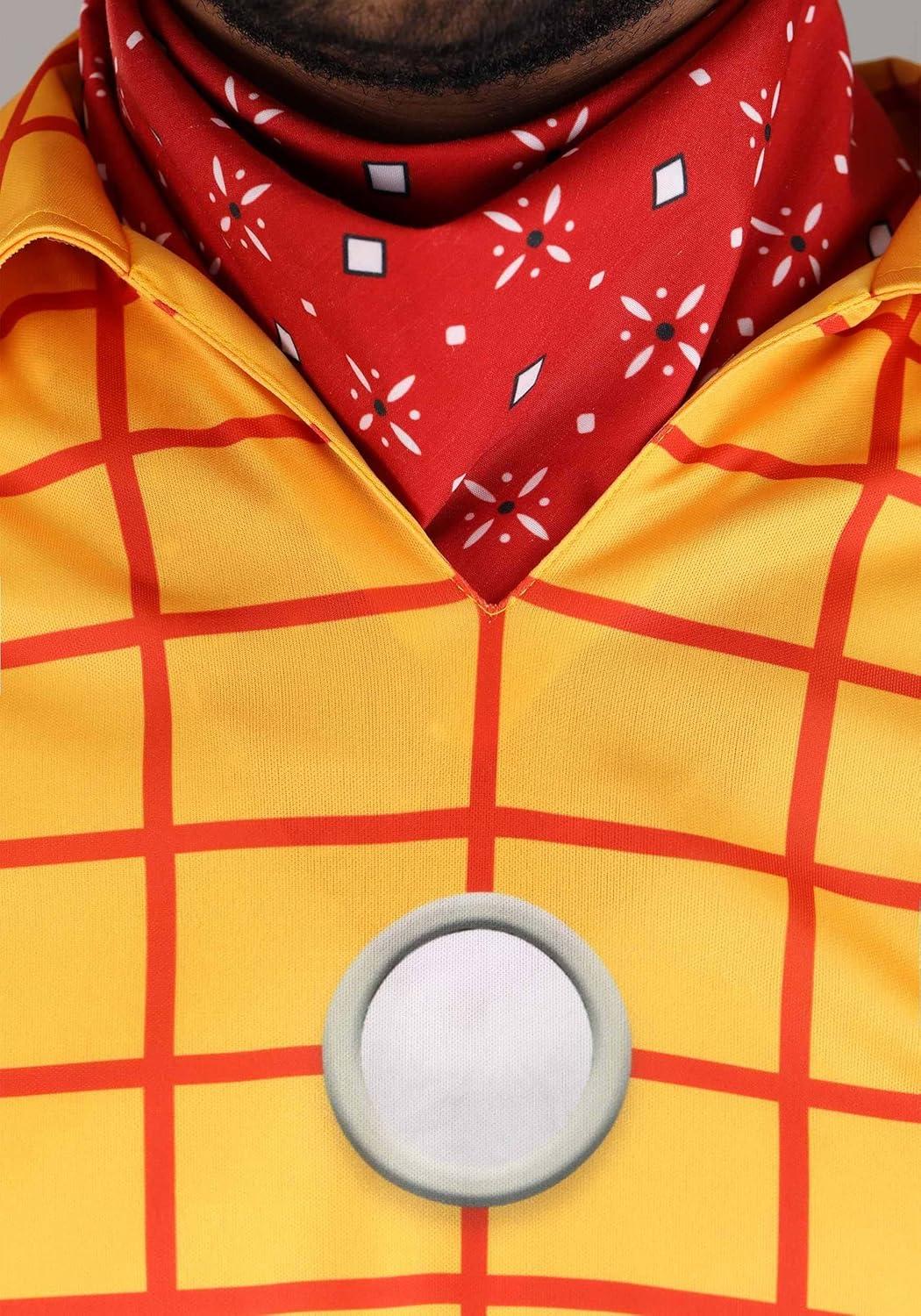image:imagePlus Size Deluxe Sheriff Woody Costume Adult Disney Pixars Toy Story Cowboy Complete Outfit for Men 2X to 6X