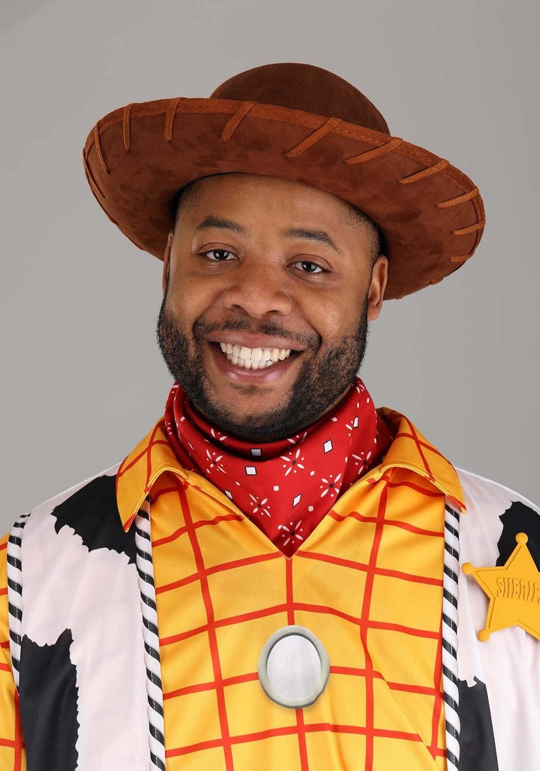 image:imagePlus Size Deluxe Sheriff Woody Costume Adult Disney Pixars Toy Story Cowboy Complete Outfit for Men 2X to 6X