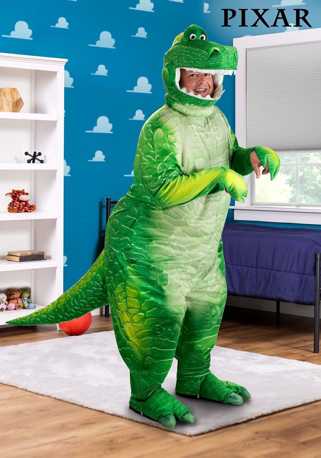 image:imagePlus Size Deluxe Toy Story Rex Costume for Adults