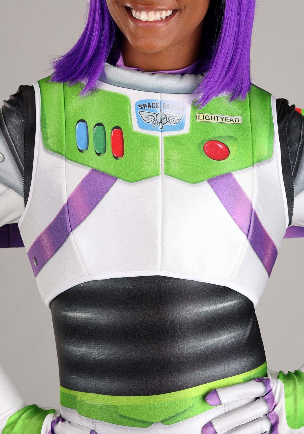 image:imageWomens Plus Size Buzz Lightyear Costume Disney Pixar Toy Story Space Ranger Jumpsuit Chest Wings Gloves