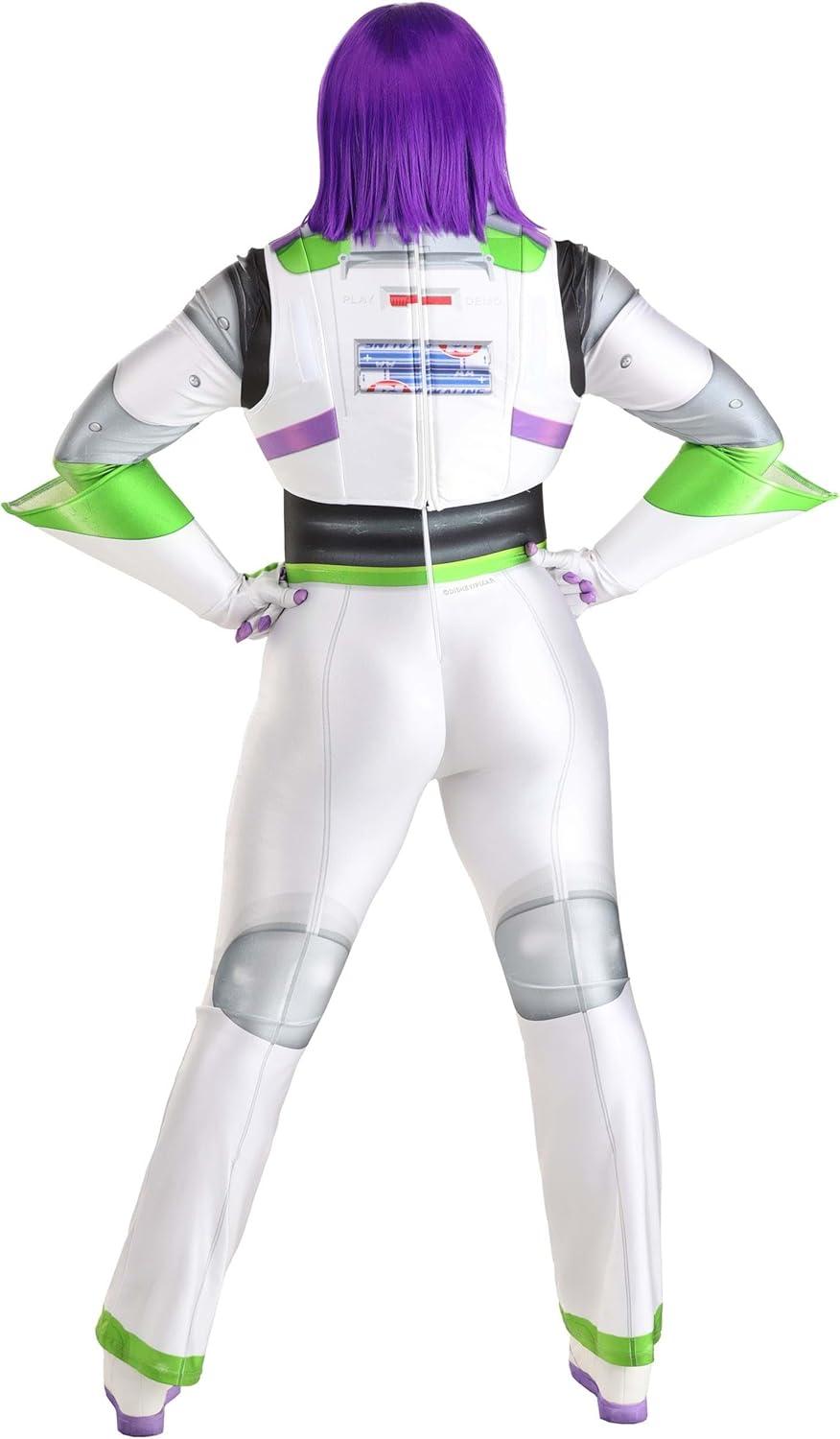 image:imageWomens Plus Size Buzz Lightyear Costume Disney Pixar Toy Story Space Ranger Jumpsuit Chest Wings Gloves