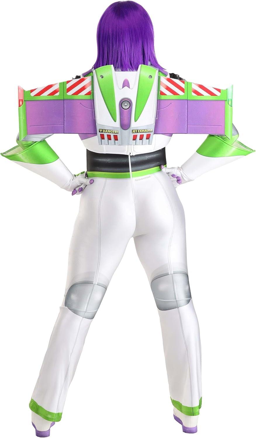 image:imageWomens Plus Size Buzz Lightyear Costume Disney Pixar Toy Story Space Ranger Jumpsuit Chest Wings Gloves