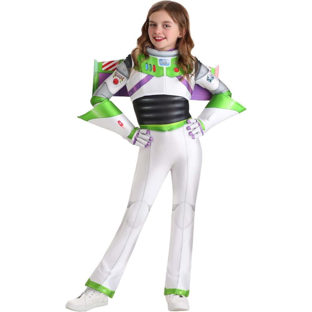 image:imageAuthentic Disney Pixar Buzz Lightyear Girls Costume Kids Jumpsuit Space Ranger Outfit