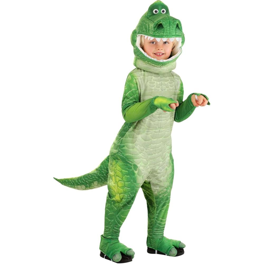 image:imageToddler Disney Pixar Toy Story Rex Halloween Costume Kids Green Dinosaur Jumpsuit for Boys and Girls Toy Story Outfit