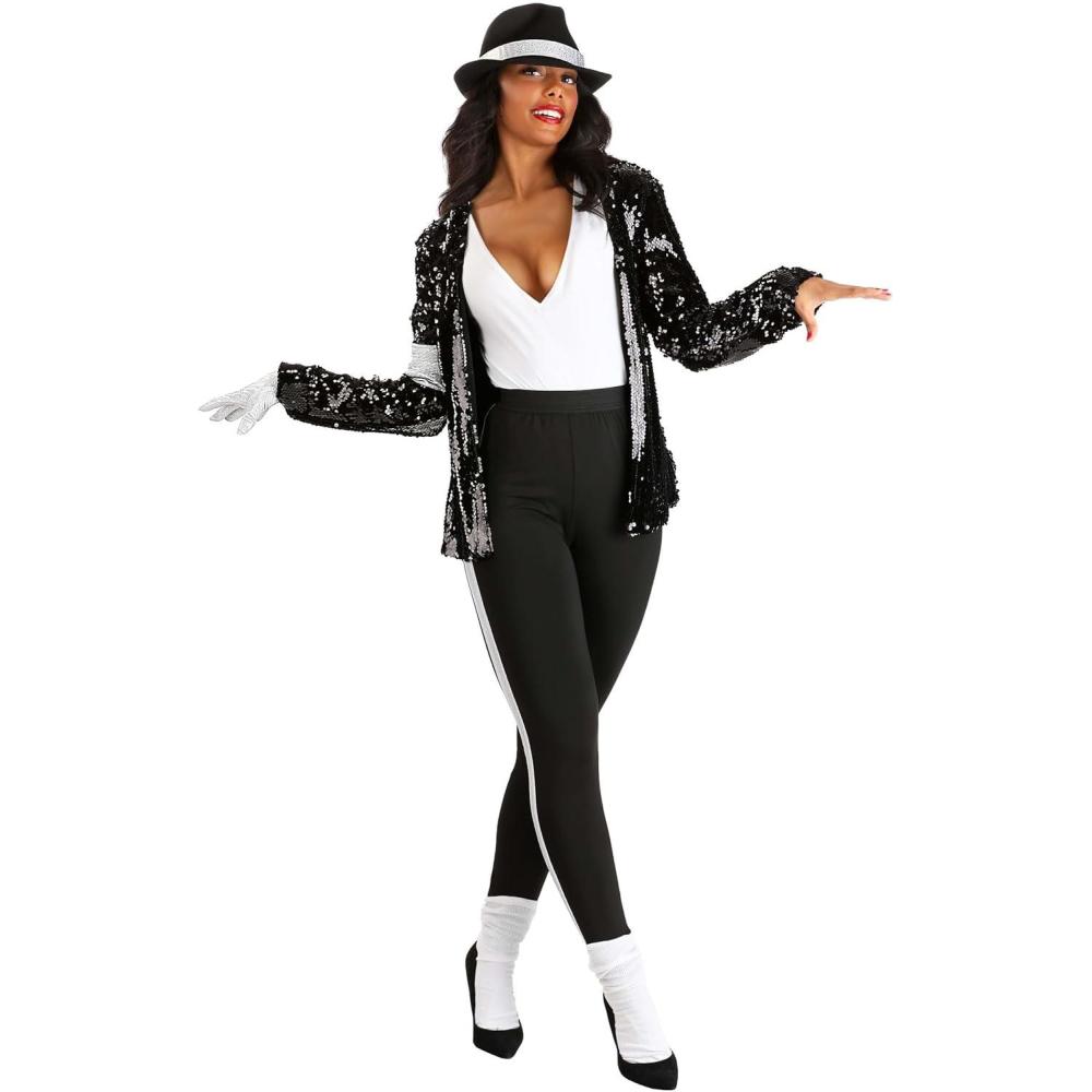 image:imageWomens Michael Jackson Moonwalk Costume  Adult King of Pop Dance Attire Iconic Celebrity Inspired Outfit