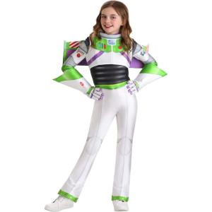 Authentic Disney Pixar Buzz Lightyear Girls Costume – Kids Jumpsuit Space Ranger Outfit