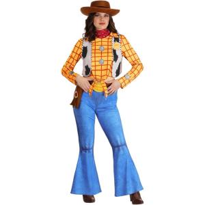 Disney Pixar Premium Toy Story Woody Costume for Women – Adult Sheriff Outfit & Accessories – Officially Licensed