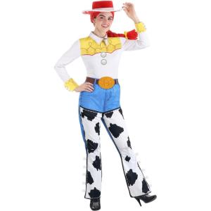 Disney’s Toy Story Jessie Costume for Women, Cowgirl Costume with Hat, Disney Cosplay for Halloween or Dress-Up