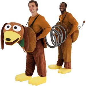 Pixar Adult Toy Story Slinky Dog Costume, Disney Movie Halloween Costume for Men and Women