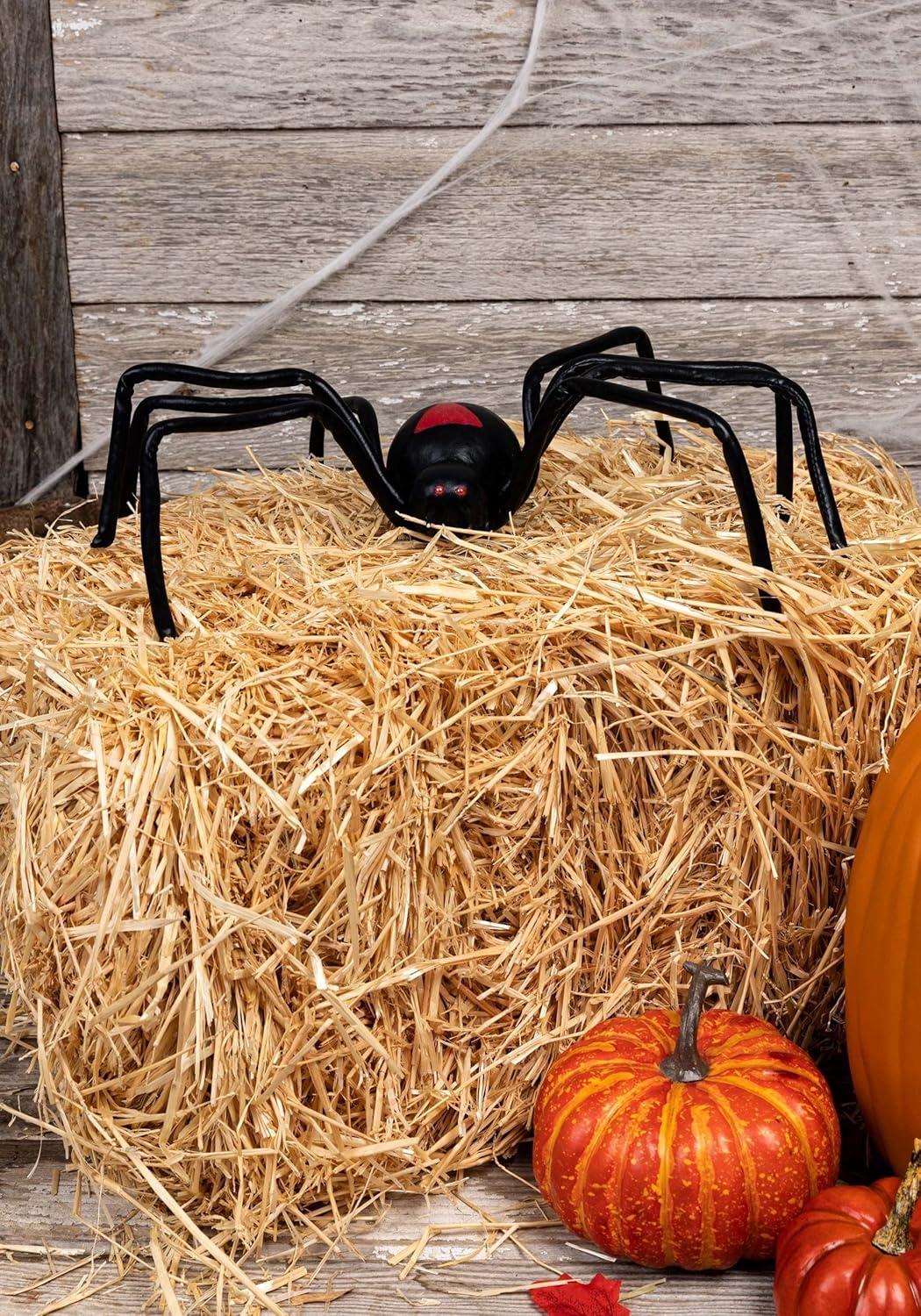 image:imageFun Costumes Black Widow Spider Halloween Decoration Posable Shiny Prop DisplayStandard
