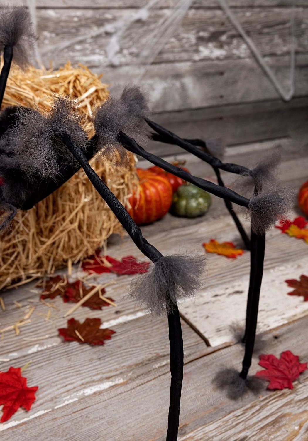 image:imageFun Costumes Large Hairy Gray Spider Decoration for Halloween Poseable 20 Legs amp Faux Fur Spooky Home Decor AccessoryGrey