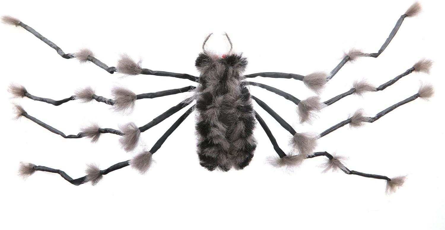 image:imageFun Costumes Large Hairy Gray Spider Decoration for Halloween Poseable 20 Legs amp Faux Fur Spooky Home Decor AccessoryGrey