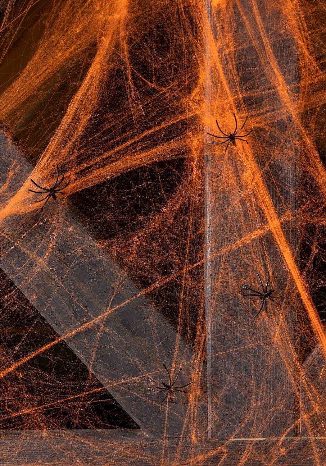 image:imageFun Costumes Orange Spider Web Prop StandardStandard