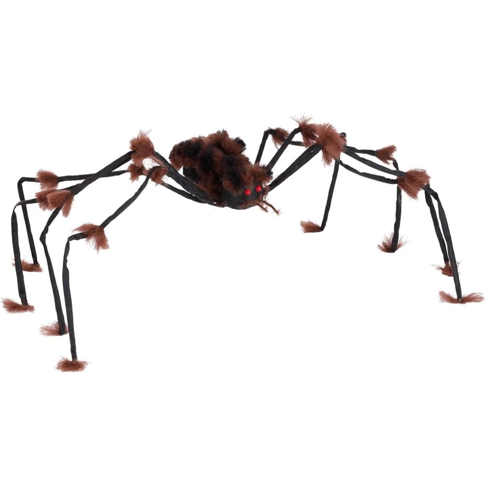 image:imageFun Costumes Large Hairy Gray Spider Decoration for Halloween Poseable 20 Legs amp Faux Fur Spooky Home Decor AccessoryBrown