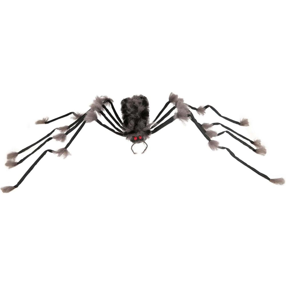 image:imageFun Costumes Large Hairy Gray Spider Decoration for Halloween Poseable 20 Legs amp Faux Fur Spooky Home Decor AccessoryGrey