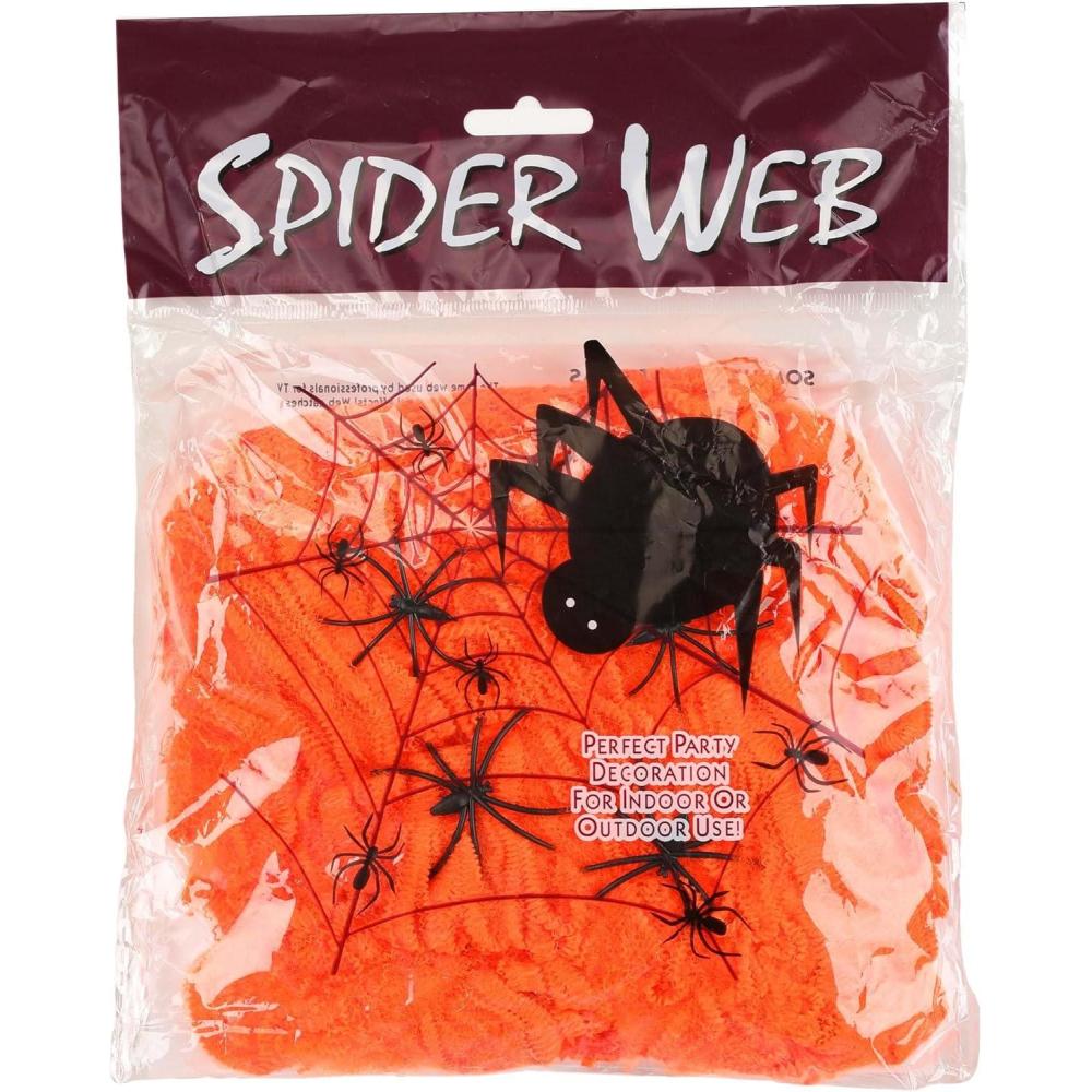 image:imageFun Costumes Orange Spider Web Prop StandardStandard