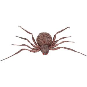 Fun Costumes Brown Spider Grotesque Wall Decoration, Bendable Legs Scary Creepy Indoor Halloween Prop Display(Standard)
