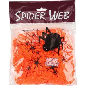 Fun Costumes Orange Spider Web Prop Standard(Standard)