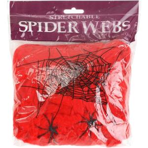 Fun Costumes Red Spider Web Prop Standard(Standard)