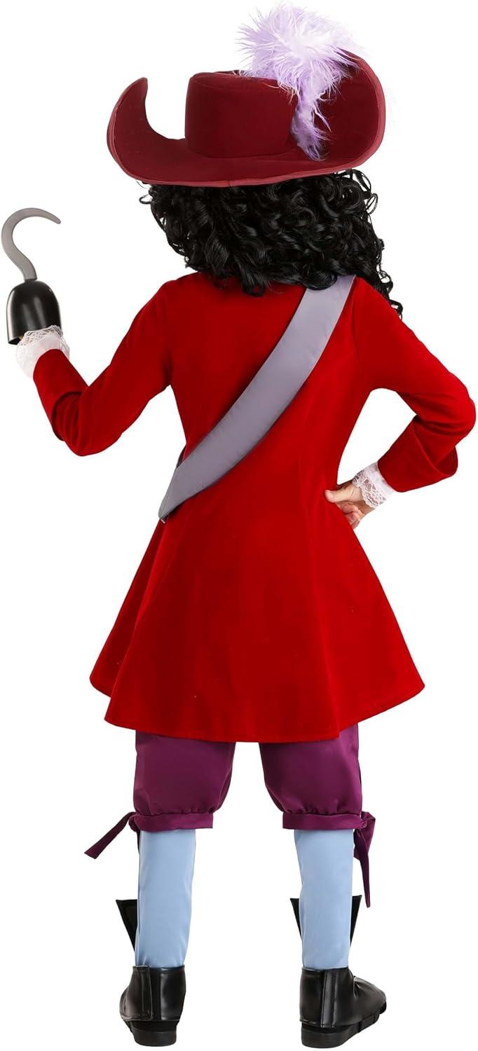 image:imageDisney Boys Deluxe Captain Hook Costume Kids Swashbuckler Pirate Outfit Ideal for Halloween and DressUp