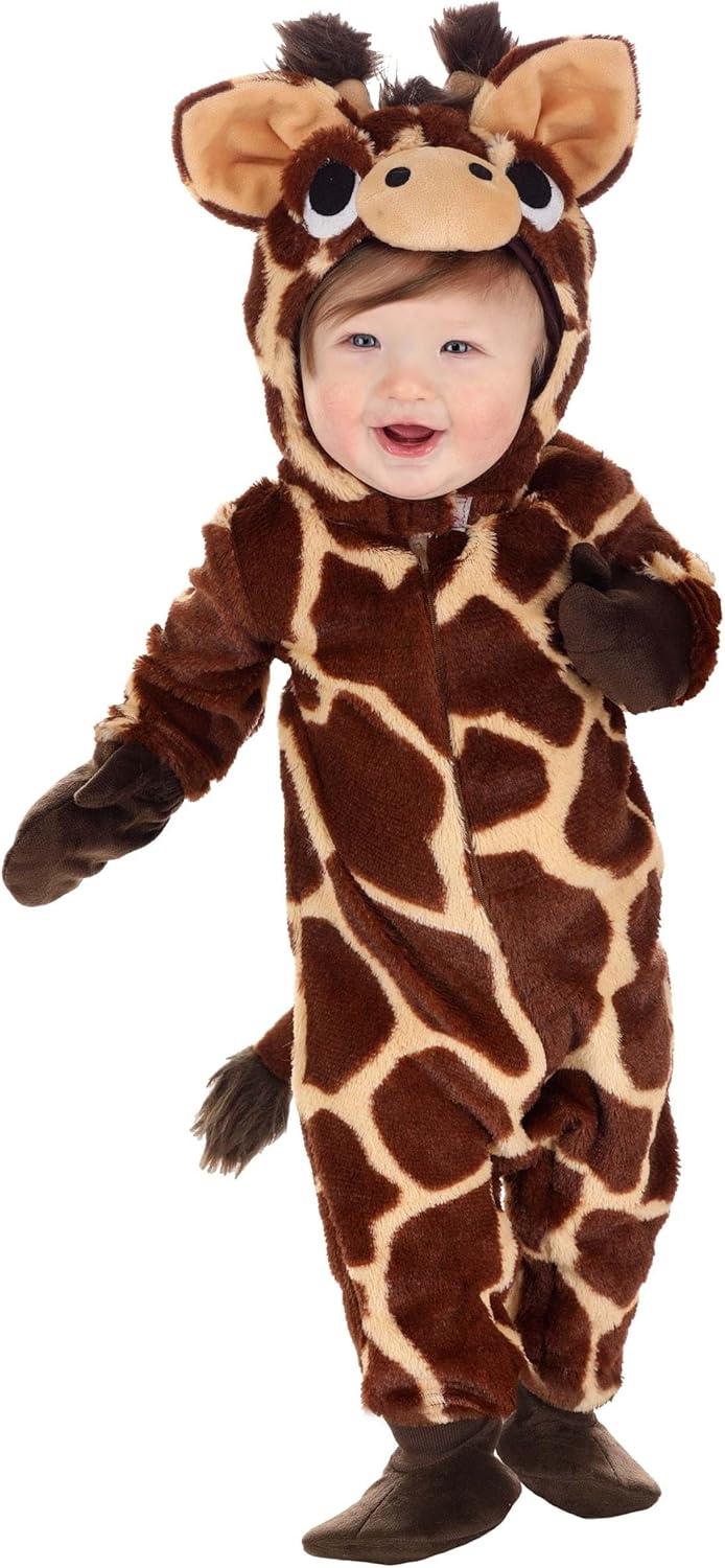 image:imageInfant Animal Costume for Boys and Girls Gentle Baby Giraffe Halloween Jumpsuit With Tail and Hood