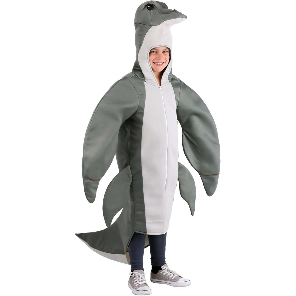 image:imageLoch Ness Monster Kids Costume Tunic with Head amp Tail Appliqued Eyes and Snout