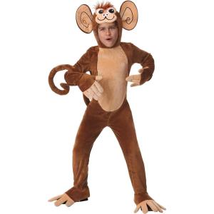 Fun Costumes Funky Monkey Costume for Kids – Hooded Jumpsuit with Gloves, Shoe Covers & Tail(Costume)