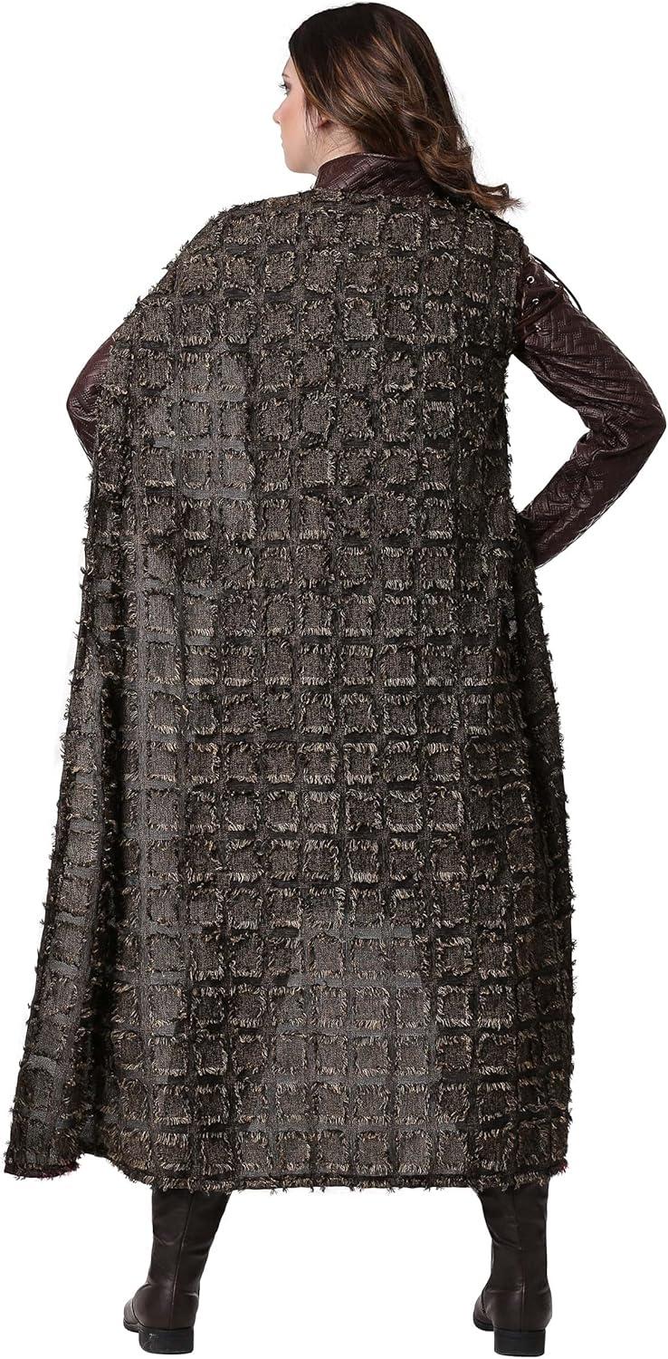 image:imageAdult Winter Warrior Costume for Women Renaissance Womens Attire Caped Medieval Fighter Halloween OutfitCostume