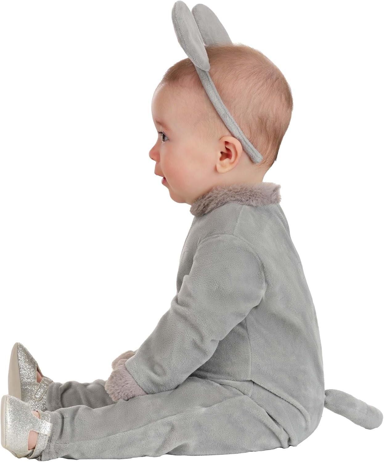 image:imageCozy Mouse Costume for Infants Plush Jumpsuit amp Headband for Baby Halloween Dress Up or Animal Theme Photoshoots