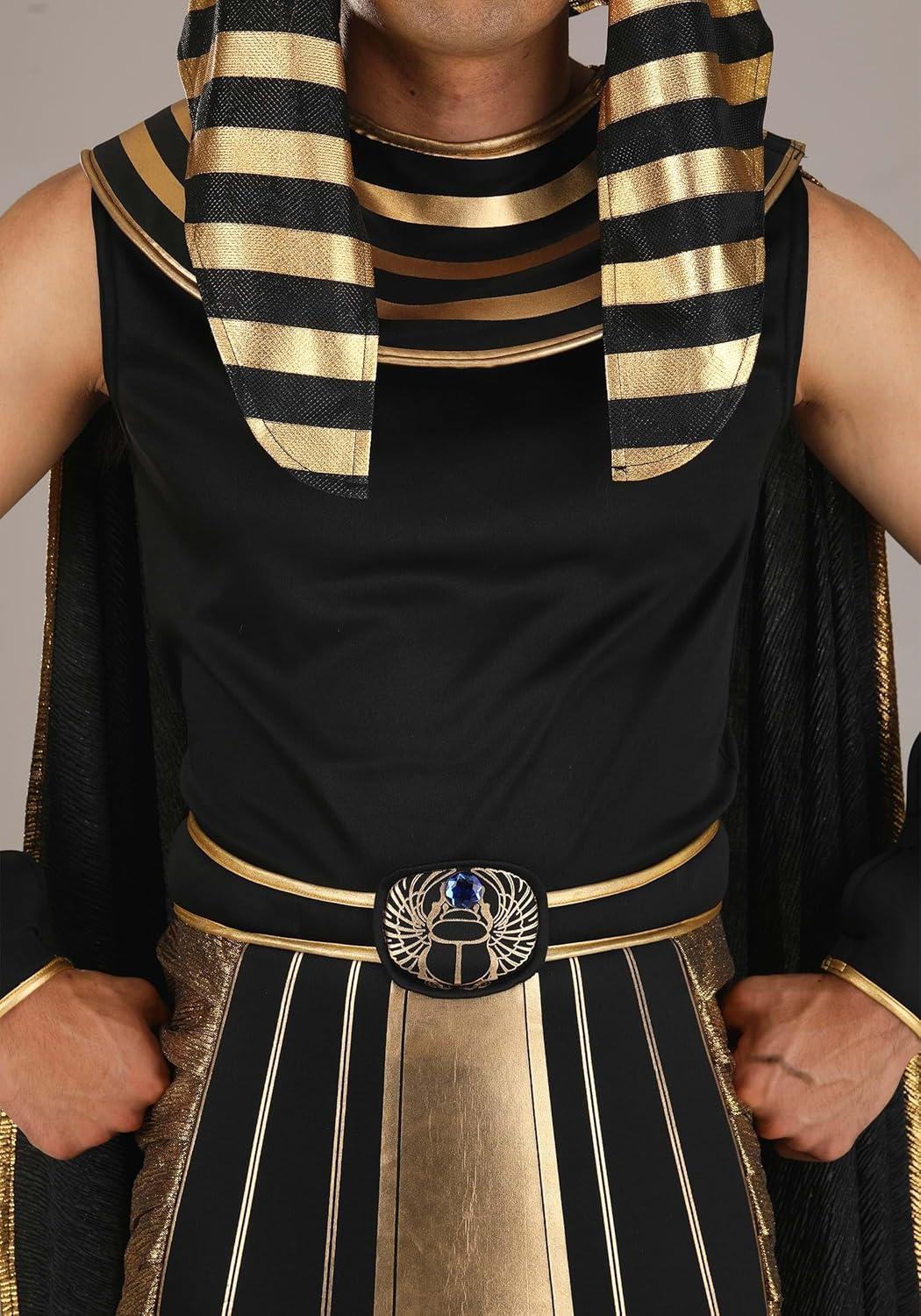 image:imageDeluxe Eye of Horus Pharaoh Costume for Men Ancient Egyptian King Cosplay Outfit for Halloween Party