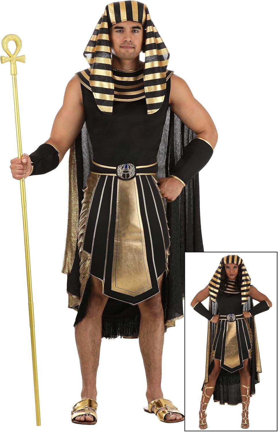image:imageDeluxe Eye of Horus Pharaoh Costume for Men Ancient Egyptian King Cosplay Outfit for Halloween Party