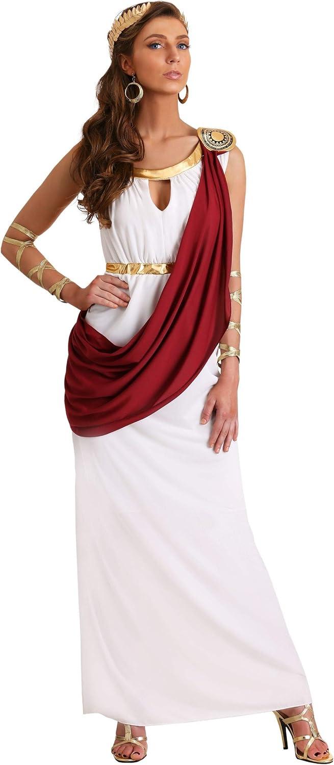 image:imageGoddess Olympic Empress Costume OneShoulder Dress Drape amp Medallion