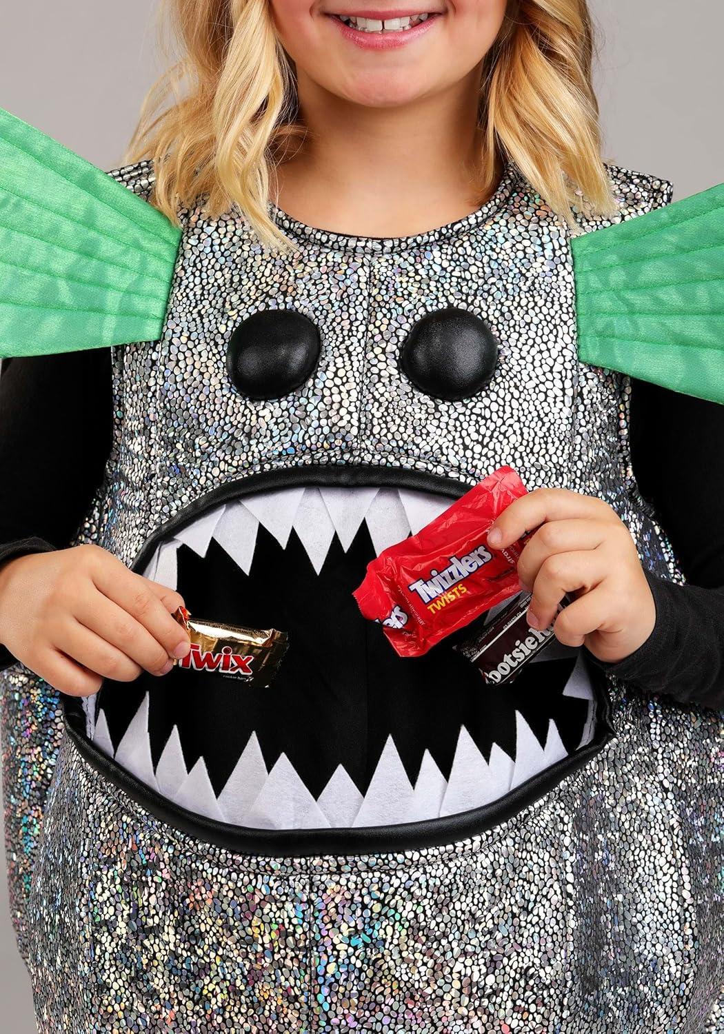 image:imageKids Anglerfish Halloween Costume Tunic with Glow Antenna Headband Deep Sea Ocean Animal Outfit for Dress Up
