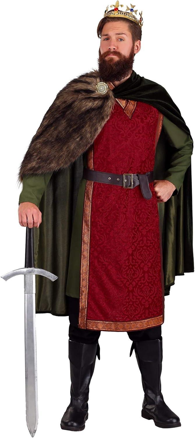 image:imageKing Arthur Costume For Men Game Of Thrones Medieval Attire Adult Renaissance Royal Outfit