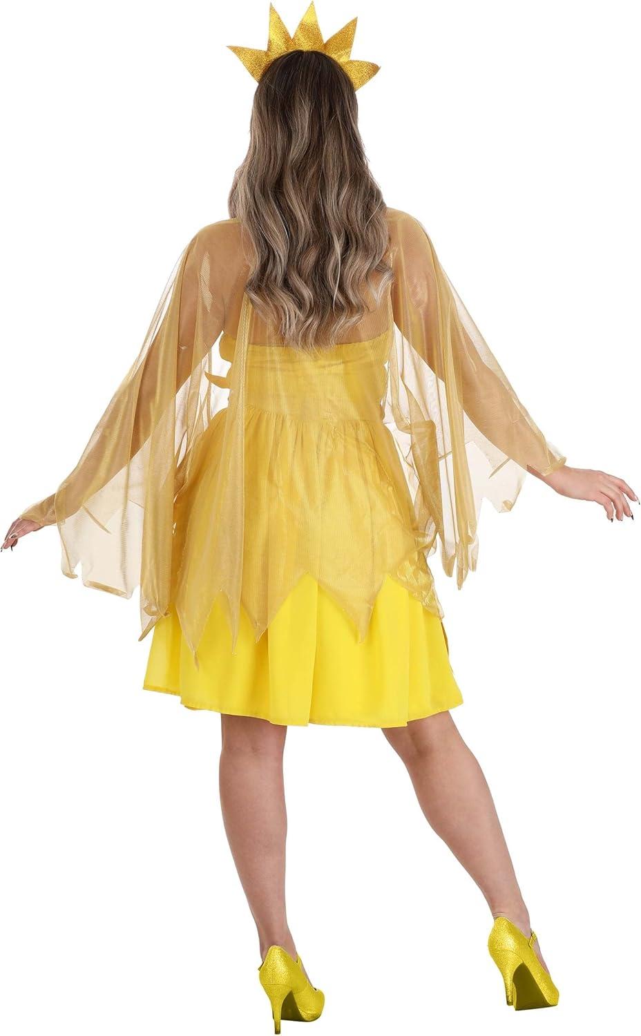 image:imageSun Goddess Costume for Women Halter Dress with Cape Belt and Headband