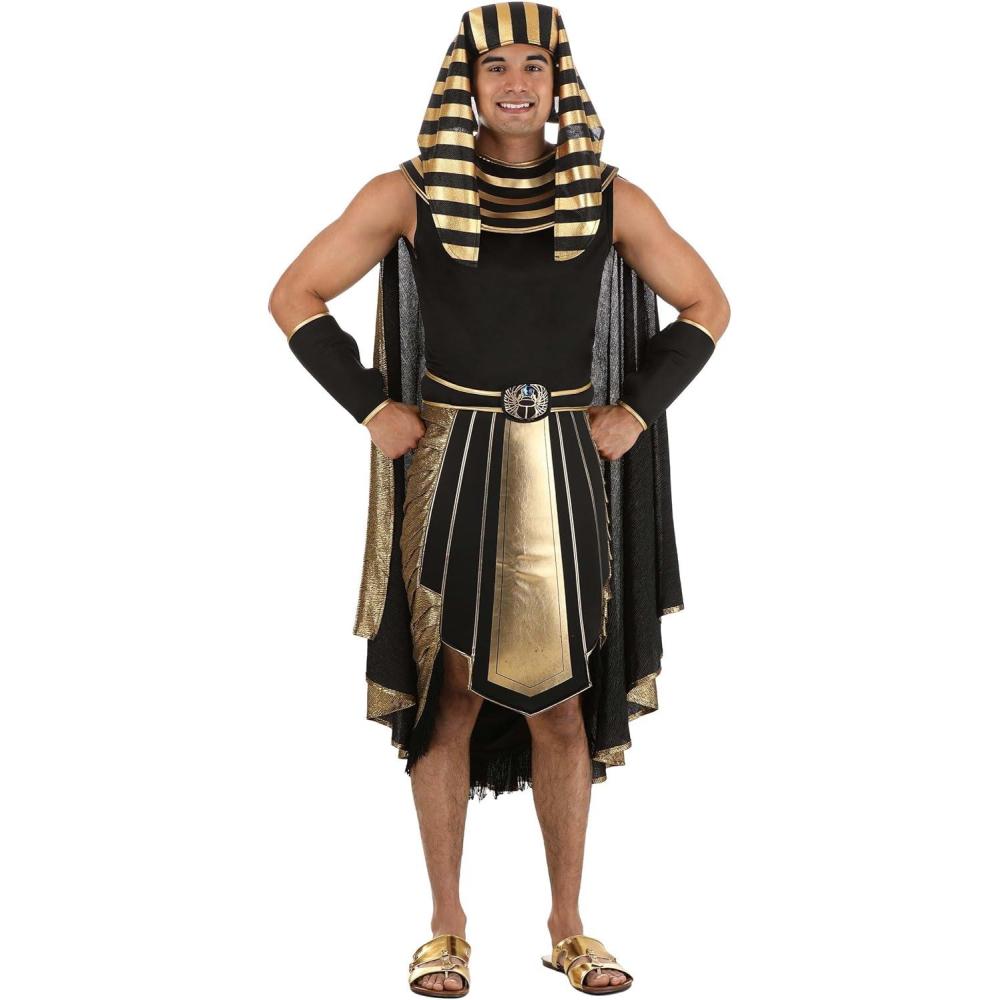 image:imageDeluxe Eye of Horus Pharaoh Costume for Men Ancient Egyptian King Cosplay Outfit for Halloween Party