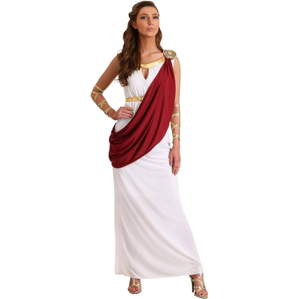 image:imageGoddess Olympic Empress Costume OneShoulder Dress Drape amp Medallion