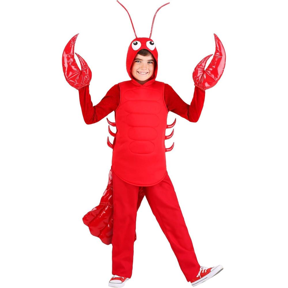 image:imageKids Red Lobster Halloween Costume Underwater Sea Creature Outfit for Boys and Girls