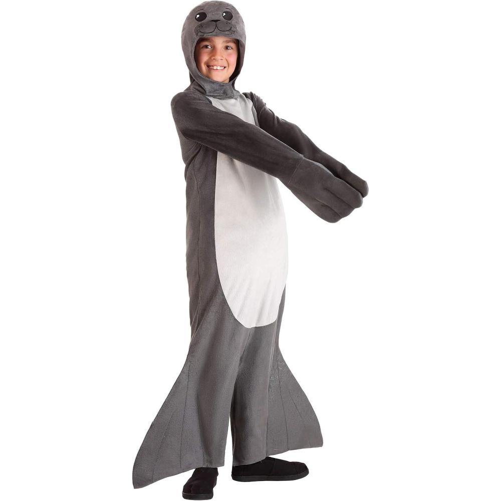 image:imageKids Seal Costume with Bodysuit amp Headpiece for Ocean Theme School Events Halloween or Animal DressUp