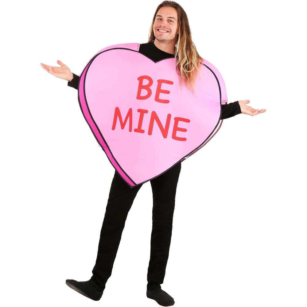 image:imageRomantic amp Sweet Valentines Day Themed Costumes for Adults  Red Heart Box of Chocolates or Candy Be MineBe Mine Candy