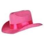 elope Pink Cowboy Costume Hat for Girls – Faux Suede Finish with Satin Ribbon Band
