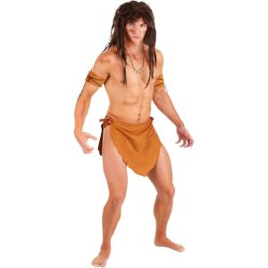 Fun Costumes Jungle Man Tarzan Costume for Adults with Loincloth, Arm Bands & Briefs