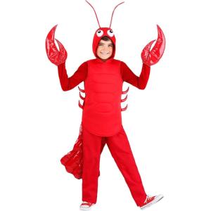 Kids Red Lobster Halloween Costume, Underwater Sea Creature Outfit for Boys and Girls