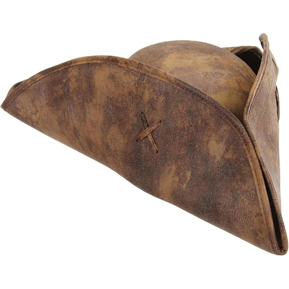 image:imageDisney Jack Sparrow Costume Hat for Kids Faux Leather Tricorn Officially Licensed Costume Headwear