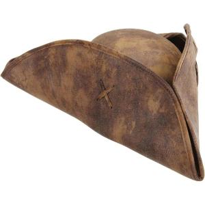 Disney Jack Sparrow Costume Hat for Kids – Faux Leather Tricorn, Officially Licensed, Costume Headwear