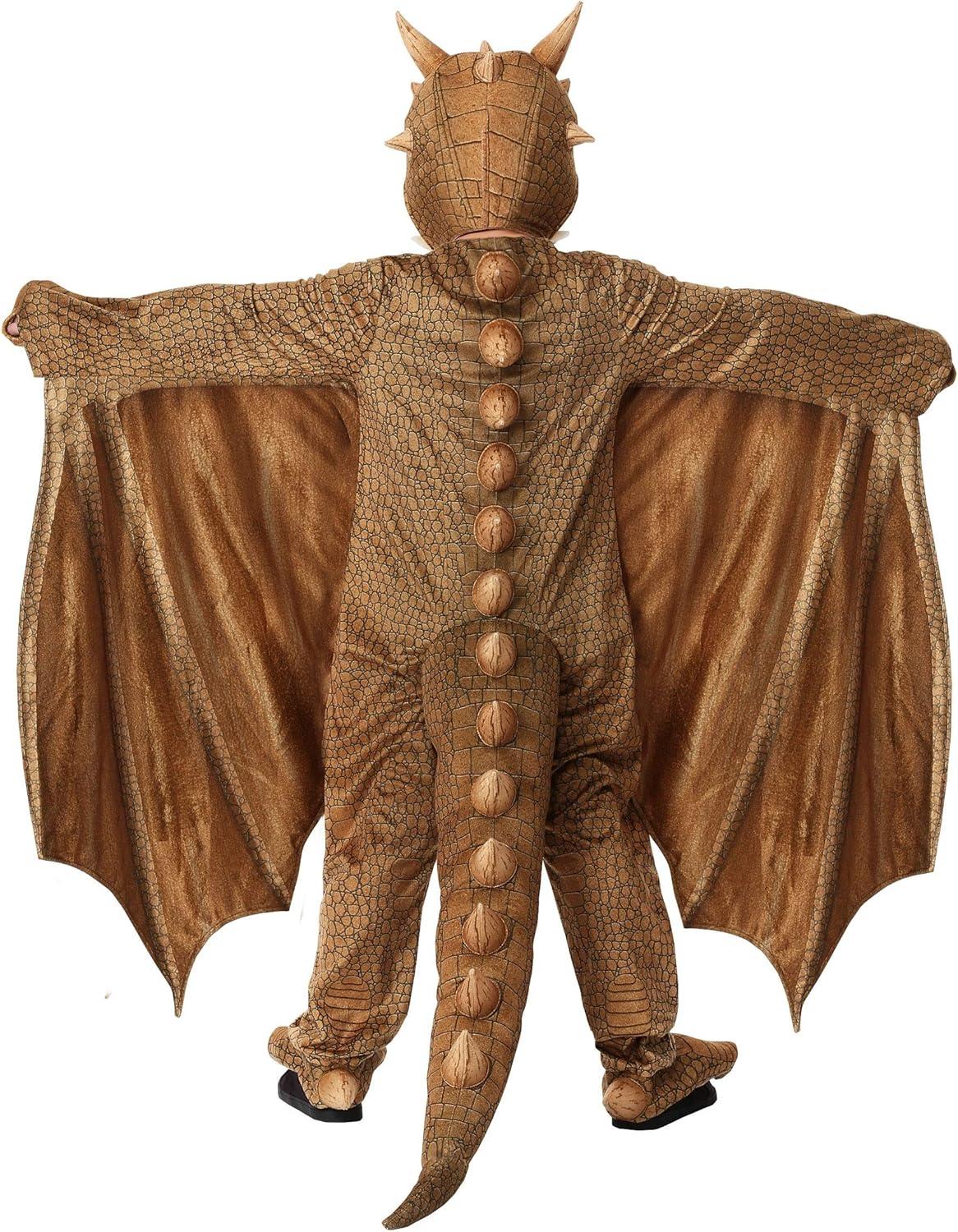 image:imageBoy Dragon Halloween Costume Fantasy Kids Jumpsuit with Wings Spikes Tail Polyester